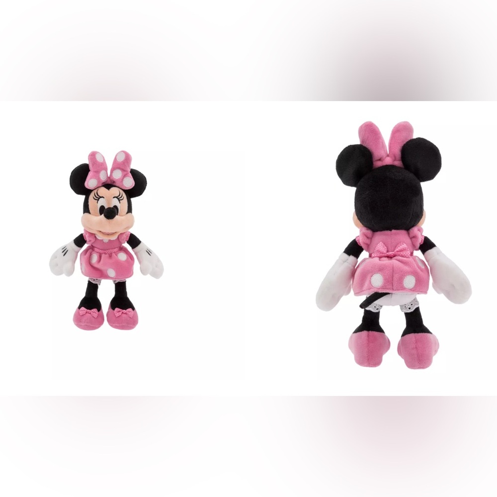 8” Mini Bean Bag Pink Polka Dot Plush Toy